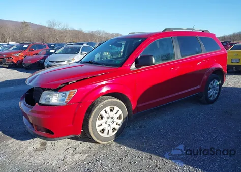 2018 Dodge Journey Se from USA, damaged, VIN 3C4PDCAB1JT384136